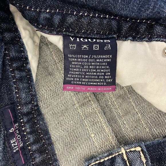 Vigoss The New York Capri Jeans Women's Size 6 (30 x 25) Mid Rise Embellished - Picture 14 of 15